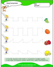 okul öncesi çizgi çalışmaları